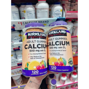 Kẹo dẻo dành cho người lớn Kirkland Signature Adult Gummies Calcium 500mg with D3 120 viên Của Mỹ. - Làm giảm tình trạng kích động dễ bị kích thích nổi cáutrầm cảmstress… 👉🏻 Đáp ứng nhu cầu canxi của phụ nữ mang thai đang cho con bú và phụ nữ tiề