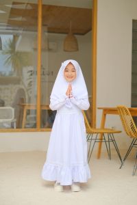 Gamis Anak Terbaru Modern Baju Muslim Anak Sofia Kids Syari Set Khimar Anak Usia 2 - 10 Manasik H12