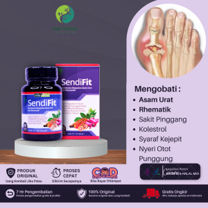 Obat Asam Urat Reumatik Urat Syaraf Kejepit Nyeri Pinggang Nyeri Otot Punggung Kolesterol Kaku Kebas Kesemutan Pengapuran Tulang Sendi Tulang kaku Tulang Bergeser Keropos Obat Osteoarthitis Otot Ngilu - Sendifit