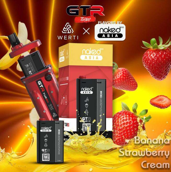 New Flavour By Werti Gtr X Turbo Naked Asia Cartridge K Puffs Lazada