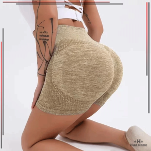 หนาสไตล์ อวสูงหน้า  กางเกงออกกําลังกาย กางเกงขาสั้นผู้หญิงผ เหมาะกับการเล่นโยคะ