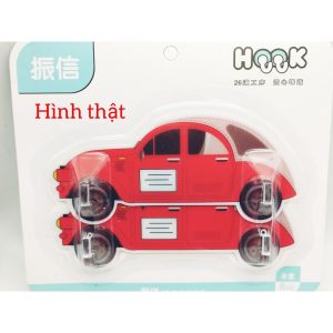 MÓC DÁN TƯỜNG HÌNH XE HƠI1 BỘ 2 THANH MÓC DÁNTIỆN DỤNGCHẮC CHẮN
