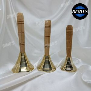 Lonceng Tangkai Kayu Bel Lonceng Kuningan Murah Lonceng Es krim