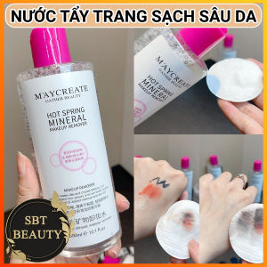 Nước Tẩy Trang Làm Sạch Sâu Lớp Trang Điểm MAYCREATE Chai 300ml – Loại Bỏ Lớp Make Up Cứng Đầu Kiềm Dầu Nhờn Dưỡng Ẩm Da Mềm Mại