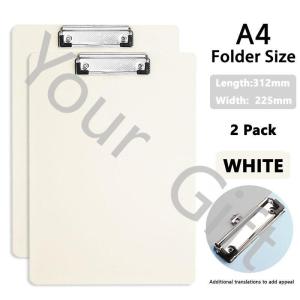 2pc A4 File Folders Documents Organizer Clipboard With Cover Paper Folder For Business & School