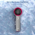GOOJODOQ Mini Fan Rechargeable Handheld Fan Portable Strong Wind 100 Gear High-Speed Adjustable Turbo Portable Handheld Fan for Outdoor Sports. 
