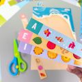 Cut and Paste / Aktivitas Menggunting dan Menempel / Worksheet Anak PAUD Belajar Gunting Tempel, Cut & Glue / Latihan Motorik Halus Mainan Edukasi Prasekolah Prewriting. 