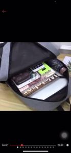 FRIDA BAG#1230 Functional 3in1 16inches Nylon Backpack For Mens w/Matching Pouch small crossbody bag