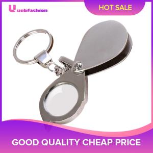 【New Arrival】 Lightweight 15X Folding Handheld Magnifier with Key Chain Clip for Jewelry Coins and Miniatures Inspection