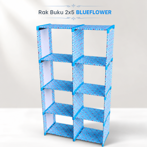 Rak Buku Minimalis 2x5 Rak Organizer 10 Kotak Rak Penyimpanan Serbaguna Untuk Rumah Kantor Sekolah Kokoh