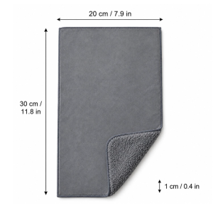 5pcs Double-Sided Coral Velvet Microfiber Car Drying Towel / Lint-Free Suede Cleaning Rag / Absorbent Detailing Cloth for Auto Washing / Kitchen and Glass Wiping