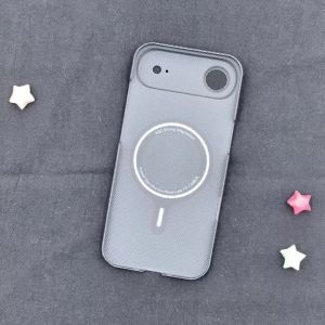 ZXKE True Fiber Case For iPhone17ProMax iPhone Air Cover Embedded Iron Sheet Magnetic Car Support Aramid Fiber Shell