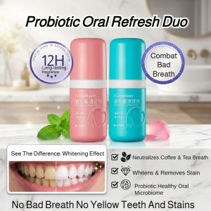 🦷 Probiotic Tooth Cleaning Tablets For Oral Health: Eliminate Bad Breath Remove Stains Maintain Fresh Breath For People With Oral Care Needs - Morning & Evening Use