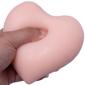 SKJK Kneading Heart Shaped Squeeze Toy Little Heart Hand Pinching Gag Squeeze Toy Novelty Slow Rising Slow Rebound Toy Gift
