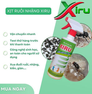 Xịt Đuổi Muỗi Ruồi Nhặng Côn Trùng XIRU Thảo Mộc Chính Hãng 500ml - Hiệu Quả Thân Thiện Người Dùng An Toàn