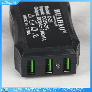 COD 1 2pcs 12V 24V đến 5V Khẩn Cấp Power USB Adapter với 3USB cổng và pin clip cho cao-hiệu quả điện thoại sạc