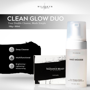 Clean Glow Duo (Radiance Beast Lathering Bar 135g + Mad Mousse Glow Whipping Cleanser 100mL)