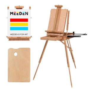 MEEDEN French Easel Plein Air Easel Art Easels for Painting Adult Travel EaselsPortable Artist Easle for Outdoor Painting Sketching Display