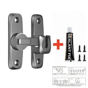 INNEED Hợp Khóa cửa lật lên Chống trộm Flip-Up Chốt an toàn tủ Đa năng 90/180 độ Chốt cửa An ninh gia đình