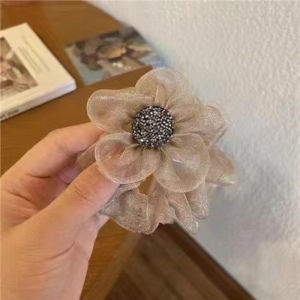 Lace Flower Rubber Band Bunga Getah Ikat Rambut Hair Band Scrunchie Sanggul Ponytail Hair Accessories网纱花朵绑发圈