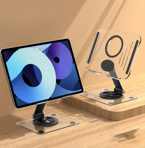 Kệ đỡ giá đỡ đế tản nhiệt cho ipad máy tính bảng hợp kim nhôm gấp gọn xoay 360 độ nhiều nấc độ cao