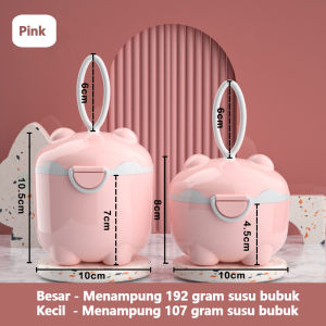 Tempat Kotak Wadah Penyimpanan Susu Bubuk Bayi Portabel Sealed Anti Tumpah(B190)