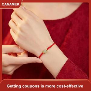【CANAMEK 】 Chinese Style Handmade Adjustable Woven Rope Bracelets For Women Men Versatile Lucky Bracelets Jewelry Accessories Gifts