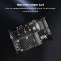 Dual Interface SSD Adapter for 2230/2242/2260/2280 M.2 NGFF SATA SSD. 