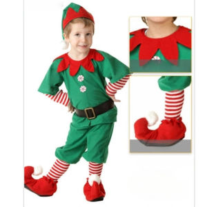 CuddleCove Christmas Elf Costume Set Green Family Matching Cosplay Party Outfit Christmas Gifts for Kids Adult