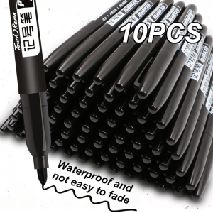 10 PCS Marker Pens Permanent Oily Ink Sketch Drawing Pen Art supplies Waterproof Oil-based Marker