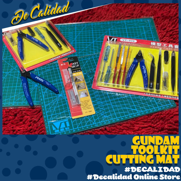 Gunpla Tool Set Kit Cutting Mat Cutter Pliers Hobby Tools Lazada PH