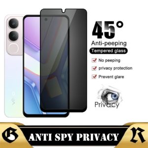 PROMO Tempered Glass Layar Privacy VIVO Y19S Anti Gores Kaca Spy 9D Full