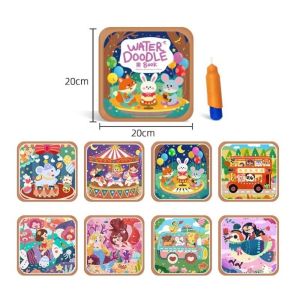 Magic Water Drawing Book For Kids With Pen Early Educational Busy Book Coloring Book Kids Painting Toys