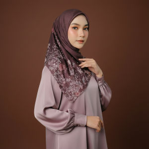 Zoya ZANIAH Scarf - Kerudung Hijab Segiempat Motif With Pouch Ziplock - Bahan Poly Fine