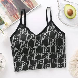READY STOCK👑BY 172 Women singlet lingerisportseamlessyogajoggingbreastfeedingmaternity bra港风ins潮字母美背背心无缝吊带裹胸抹胸女外穿运