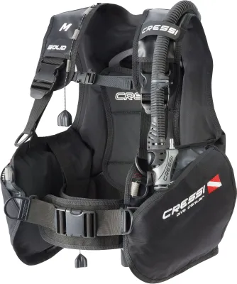 บีซีดีดำน้ำ CRESSI Solid ด้านนอก Cordura 500D ภายในไนลอน 420D ความสามารถยกสูง กระเป๋าซิปขนาดใหญ่ แผ่นหลังแข็งแรงมีหูหิ้ว ทนทานสำหรับศูนย์ดำน้ำ