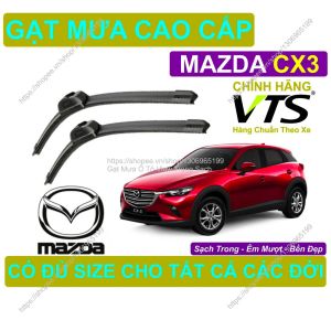 Gạt Mưa Silicon Kính Lái Mazda CX3 Cặp Gạt M.ưa Kính Lái Mazda CX3 Có Đủ S.ize Cho Các Đời Xe Mazda CX3