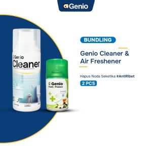 PAKET HEALING Genio Cleaner & Genio Freshener Jasmine Tea with Anti Bakterial Formula - Free 1 sikat kawat 1 kuas safety glove