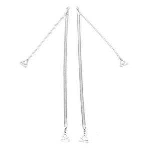 BRAS Dây đeo kim loại xương rắn dây chuỗi đeo vai cho lễ hội đồ lót Bridal Wedding Dress đồ lót phụ kiện