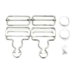 [Eqrbtl] Dungaree Chốt Kẹp Nẹp Khóa Với Quần Jean Nút Thiết Lập Cho Denim Áo Khoác Tự Làm Trang Phục May Nguồn Cung Cấp