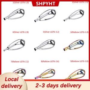 [COD] SHPYHT Local delivery Ship within 24 hours 1pc Sliver Rainbow Top Tip Guide Ring Free of Tangle for Spinning Casting Fishing Rod