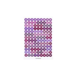 LD-C1121 Stiker Alphabet Huruf Angka Deco Aesthetic Dekorasi Buku Jurnal Sticker DIY Scrapbook Diary