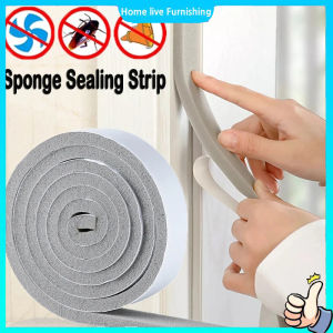Self-adhesive Sealing Windproof Tape 2m Soundproof Door Seal Acoustic Foam Window EVA Waterproof Anti-mold Caulk Strip Stickers Doors Sponge Anti -Noise