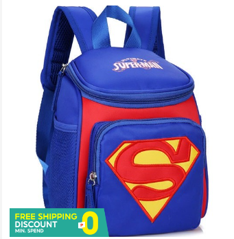 3D cartoons spiderman superman batman children backpack | Lazada PH