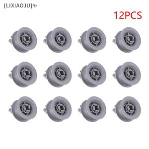 [LIXIAOJU] 4 8 12pcs Dishwasher Basket Roll Lower Basket Wheels For Balay For 611475 00611475 Dishwasher Upper Basket Wheel