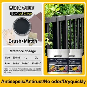 【sg stock】2000ml anti rust paint for metal paint rust converter paint for metal gate rust converter rust conversion paint wrought iron paint no need to polish