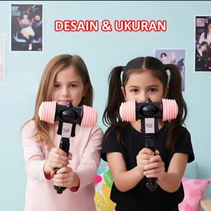 Mainan Palu Bunyi Anak Pink Hitam Blackpink Mainan Hammer Glow Stick Warna Pink Black Edition