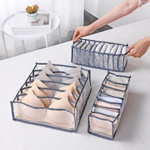 Collapsible Underwear Storage Box Nylon Drawer Underwear Panties Storage Bra Socks Finishing Washed And Breathable Box