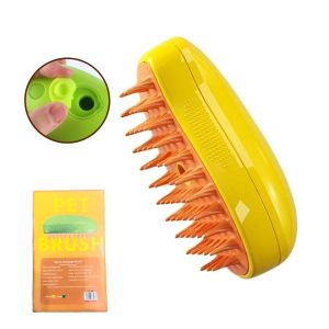 Sisir Sikat Bulu Kucing Anjing Silikon Mandi Pijat Pembersih Badan Hewan Silicon Grooming Pet Brush