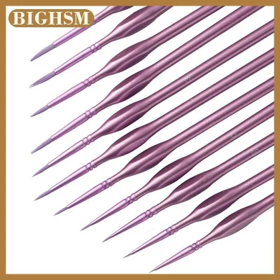 BIGHSM 11ชิ้นชุดแปรงทาสีขนแปรงไนลอนขนาดเล็กแปรงทาสีขนาดเล็กแปรงทาสีขนาดเล็กสำหรับงานศิลปะ